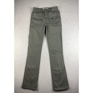 Marc by Marc Jacobs Womens Sz 25 Olive Green Skinny Utility Pants Zipper Pockets